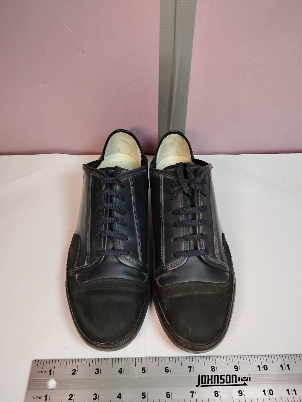 Bugatchi Made In Italy Men’s Leather Designer Sneakers Black Luxury Low Top Shoe